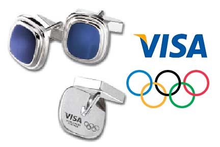 VISA Olympic Custom Cuff Links