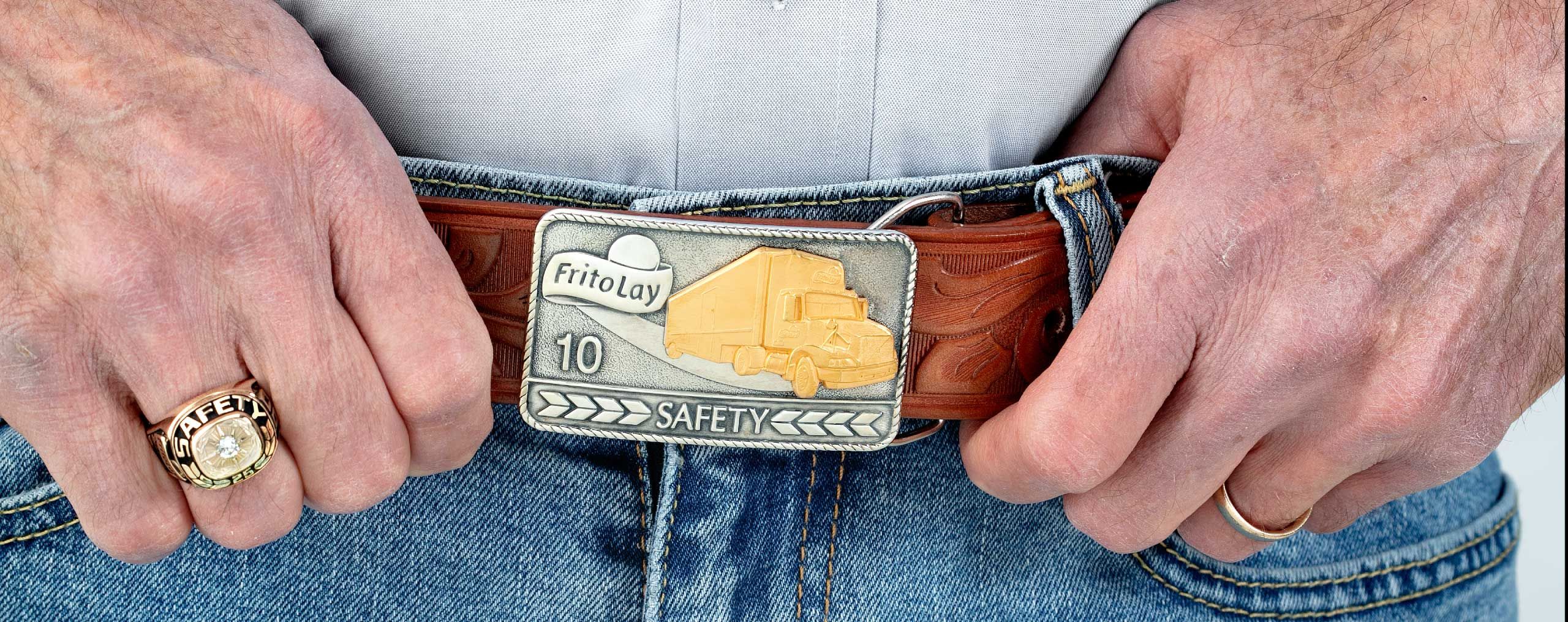Custom Belt Buckle for Frito Lay Employee Recognition and Reward Program