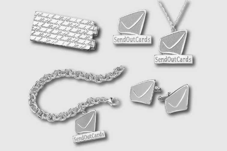 SendOutCards Custom Sales Award Jewelry