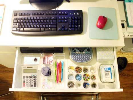 organized office work desk