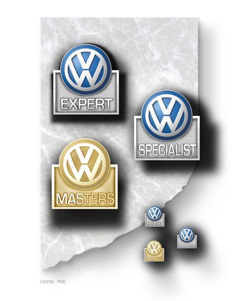 Artwork for Volkswagon Certified Technician Lapel Pins