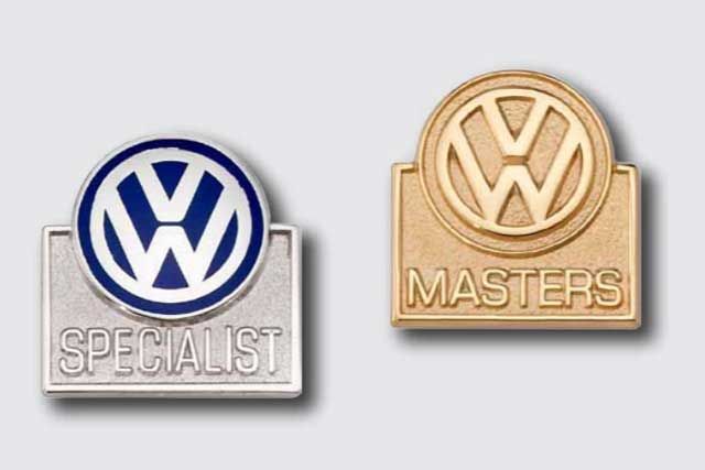 Volkswagon Certified Technician Program Lapel Pins